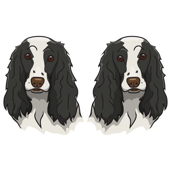 English Cocker Spaniel Dog Decal, Dog Lover Decor Vinyl Sticker